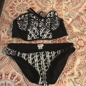Target black and white swimsuit